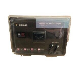 NEW Polaroid Music & Video Player 4GB PMP110-4 RARE 2011 SEALED BLACK MP3
